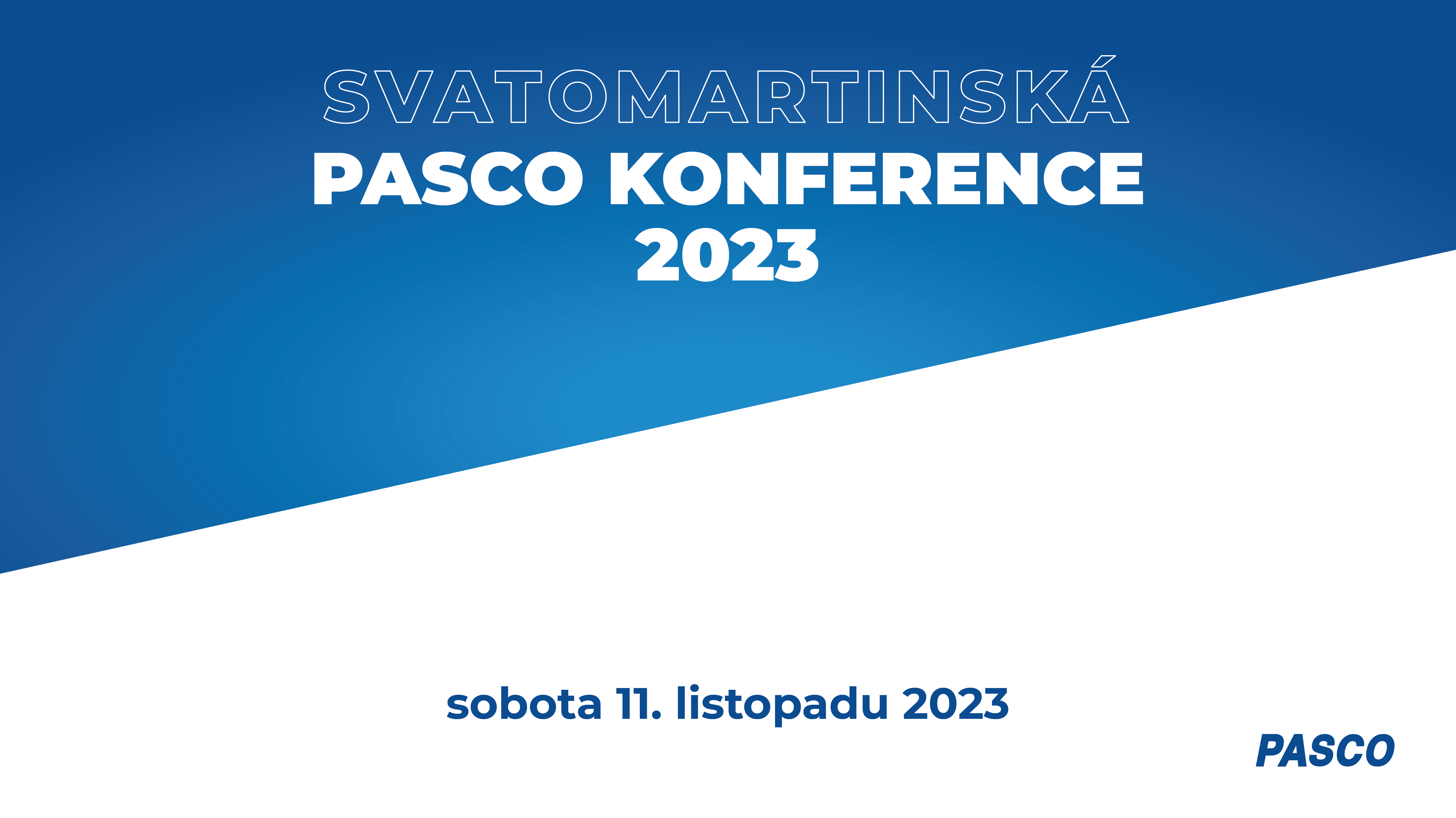 Svatomartinská PASCO konference 2023